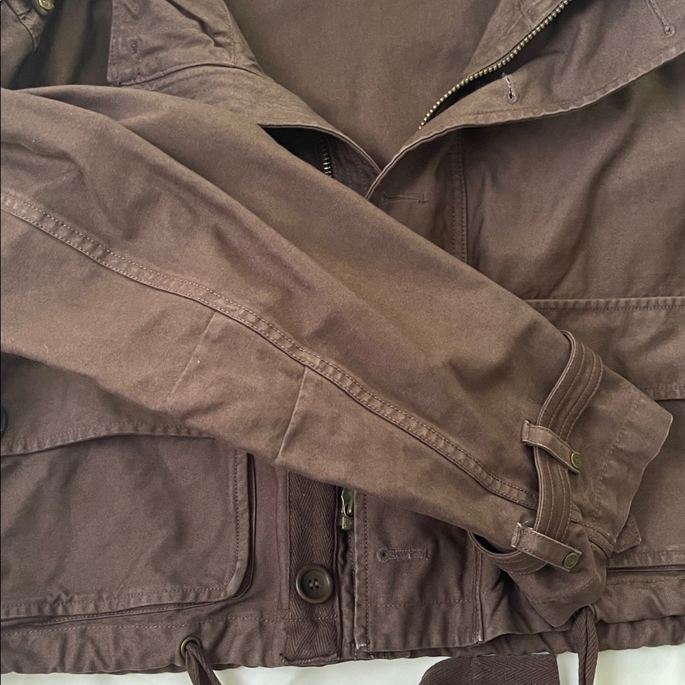 New Rowan Finnian Hooded Utility Jacket - Mountain Ridge Brown - M - Picture 11 of 17